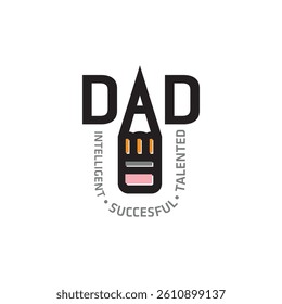 dad logo design with geometry