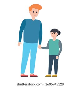 
Dad love, dad son Vector Illustration icon which can be easily modified
