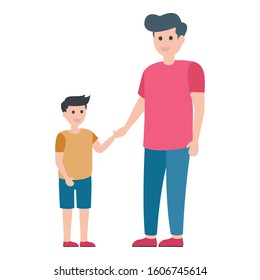 
Dad love, dad son Vector Illustration icon which can be easily modified
