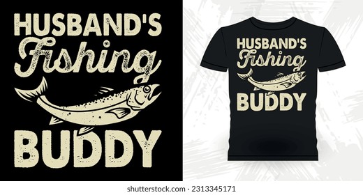 Dad Lover Father's Day Funny Fishing Fisherman Retro Vintage Fish T-shirt Design 