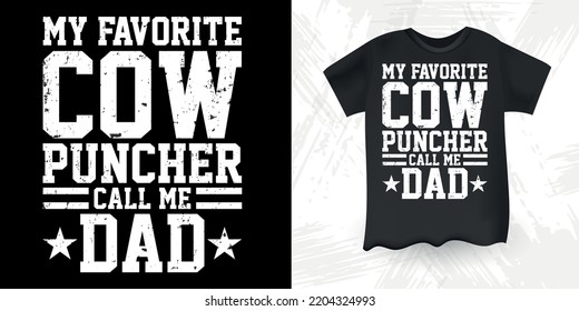 Dad Lover Funny Farm Farmer Cow Lover Retro Vintage Father's Day Cow T-shirt Design svg
