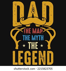 Papa der Mann der Mythos der legendären T-Shirt-Design