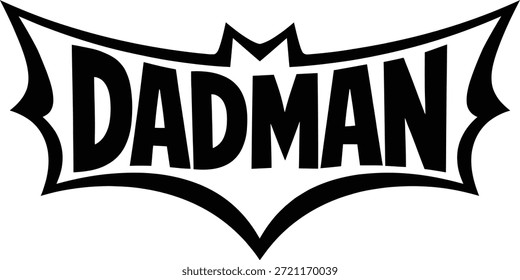 Dad man Super Dad Typography Logo Design
