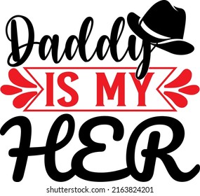 
Dad is my her - father's day SVG design 