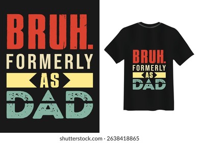 Dad is my superhero fatherhood design on a black t-shirt