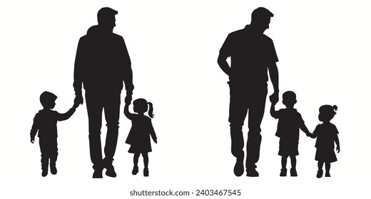 Dad outlines and symbols dark level variety basic exquisite white foundation Dad vector and silhouette icon.