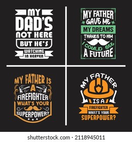 Dad quotes vector bundle, Father's day saying design vector.