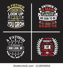 Dad sayings bundle design vector.