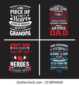 Dad sayings bundle design vector.