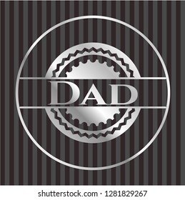 Dad silver emblem