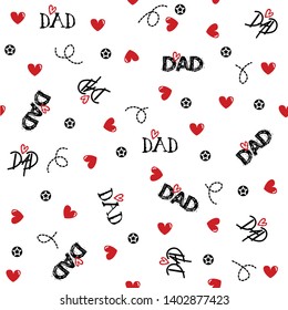 Dad simple seamless pattern / fathers day pattern 