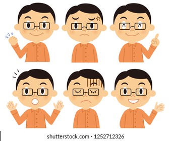Dad  smiling pose