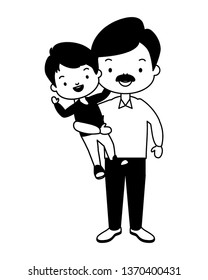 dad and son