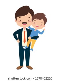 dad and son