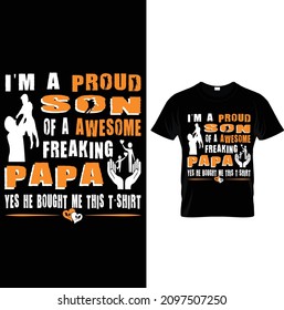 DAD AND SON T-SHIRT DESIGN. Father’s Day T-shirt Design, Printable Sublimation Design.Dad T Shirt, Fathers Day Gift, Gifts For Dad, Patriotic Shirt, The Patriotic Dad T Shirt, Father's Day T Shirt.