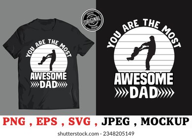 Dad and son vector T-shirt design, 4Q t-shirt