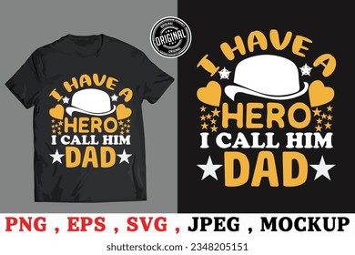 Dad and son vector T-shirt design, 4Q t-shirt
