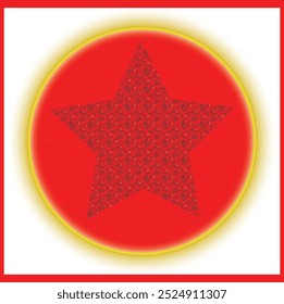 Dad star form logo design art vektor