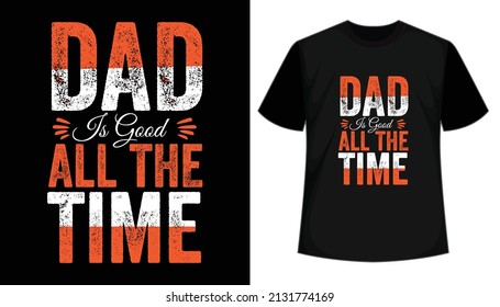 Dad stylish t-shirt and apparel trendy design with palm trees silhouettes, typography, print, vector illustration. Global swatches.