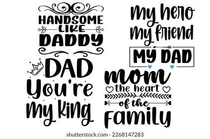 Dad svg design mom svg bundle