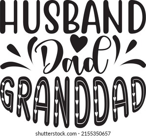 Papa SVG Design, Vektordatei. Mann, Papa, Großvater.
