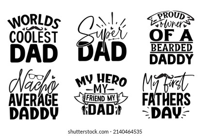 Dad SVG T shirt Design Bundle