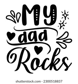 Dad SVG T shirt Design Template 
Vector file.
