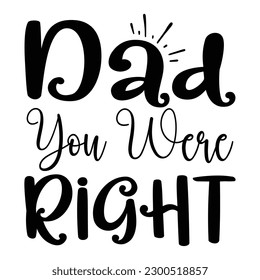 Dad SVG T shirt Design Template 
Vector file.