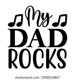 Dad SVG T shirt Design Template 
Vector file.