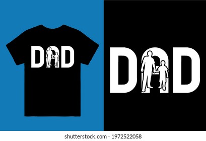Dad - t shirt design vector
