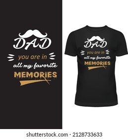 Dad T - Archivo vector de diseño de camiseta