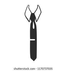 Dad tie icon. Simple illustration of dad tie vector icon for web design isolated on white background