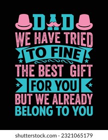 dad t-shirt design, best papa, typography, father and son, 