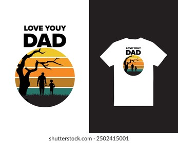 DAD t-shirt design and eps file.