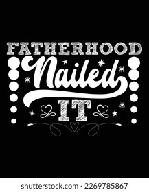 Dad T-shirt Design, Father's Day Typography T-shirt Template, Design   with vector illustration quotes