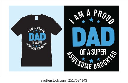 DAD T-SHIRT DESIGN MIT VEKTOR 