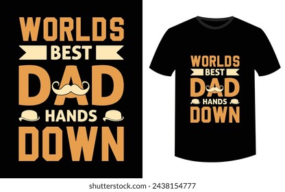DAD Tshirt Design Vector Art, Father's Day Typography Tshirt Design, Minimal Text Art Tshirt Design