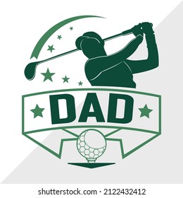 Dad Typography Printable Vector Illustration