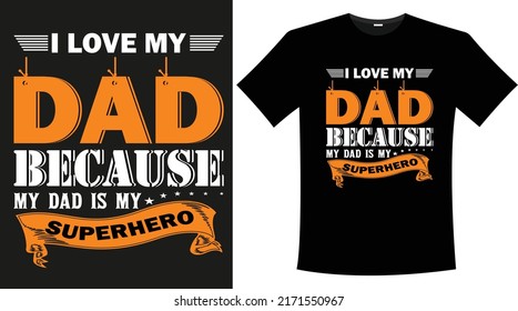 Dad typography T Shirt Design