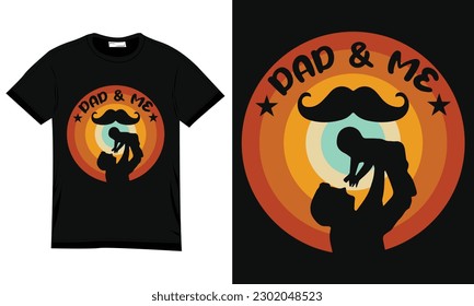 Dad typography t-shirt design retro style