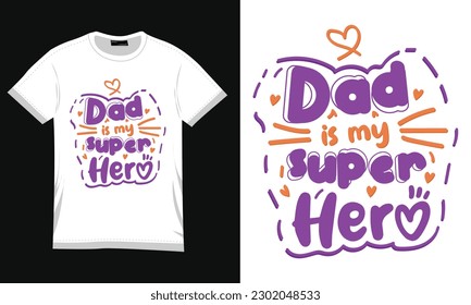 Dad typography t-shirt design retro style