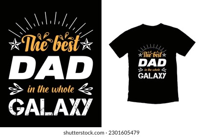 Vector de diseño de camisetas para tipografía de papá