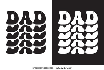 Dad Typography Vector Design, Fathers T shirt Design, Happy Fathers Day