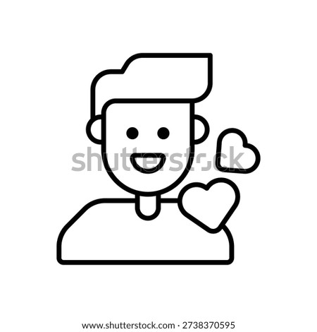 Dad vector icon stock illustration