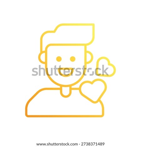 Dad vector icon stock illustration
