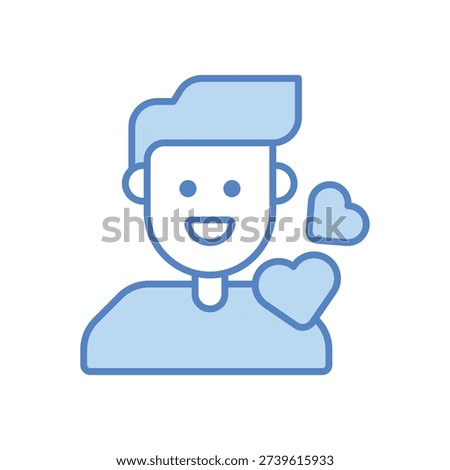Dad vector icon stock illustration