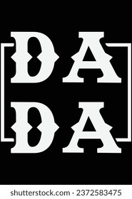 
Dada Square Vater's Day eps Schnittdatei zum Schneiden von Maschinen