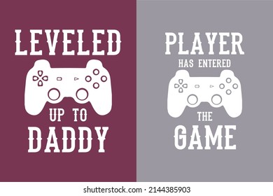 Daddy and baby matching t shirt design 