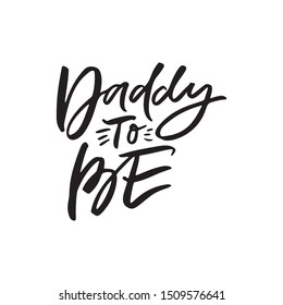 Daddy to be hand drawn t-shirt print