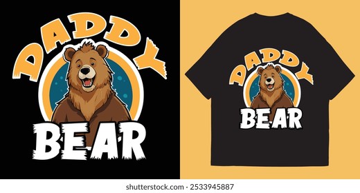 Daddy Bear T-Shirt Design And Illustration